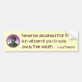 Lucy Parsons Bumper Sticker