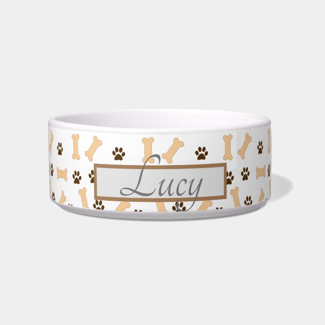 Lucy pet name doggy Bowl (Front)