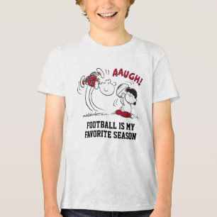 Lucy Pulls Way Football From Charlie Brown Tri-Blend Shirt