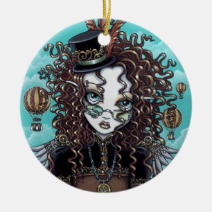 "Lucy" Steam Punk Air Balloon Fairy Ornament