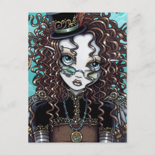 "Lucy" Steam Punk Fairy Art Postcard
