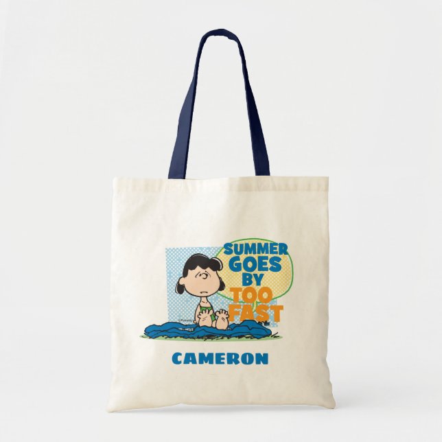 Lucy - Summer Goes By Too Fast Tote Bag (Front)