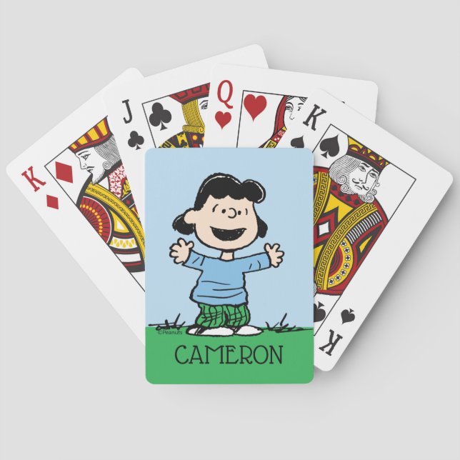 Lucy With Arms Wide Playing Cards (Back)