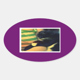 Lucy's Snuggles Oval Sticker