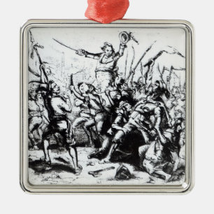 Luddite Rioters, 1811-12 Metal Tree Decoration