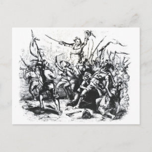 Luddite Rioters Postcard