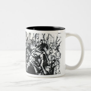 Luddite Rioters Two-Tone Coffee Mug