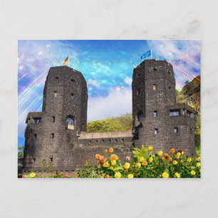 Ludendorff Bridge remains in Erpel, Remagen Postcard