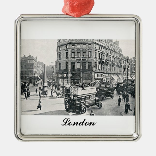 Ludgate Circus, London Metal Tree Decoration (Front)