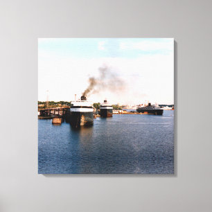 Ludington Car/Rail Ferries canvas print