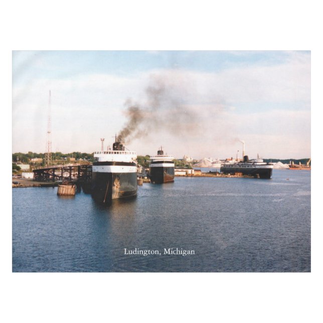 Ludington Ferries tablecloth (Front (Horizontal))