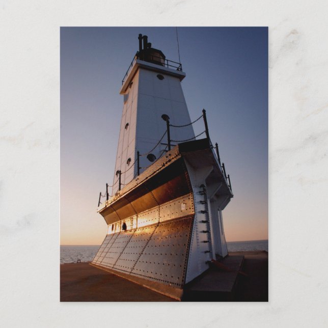 Ludington Lighthouse Postcard (Front)