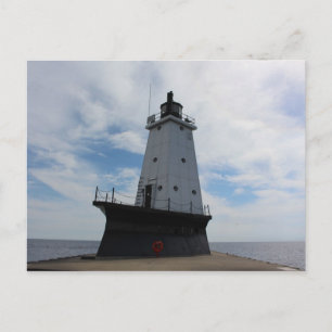 Ludington Michigan Lighthouse postcard