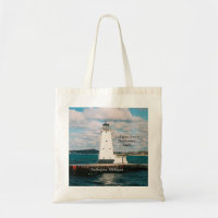 Ludington North Breakwater Light tote bag