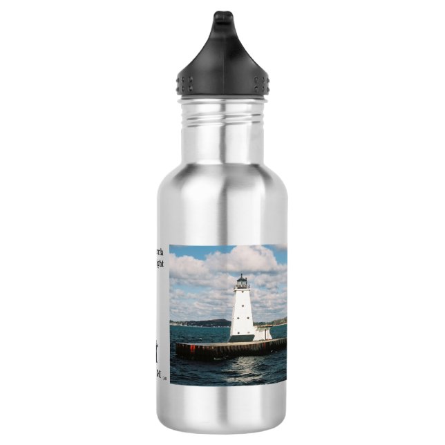 Ludington North Breakwater water bottle (Right)