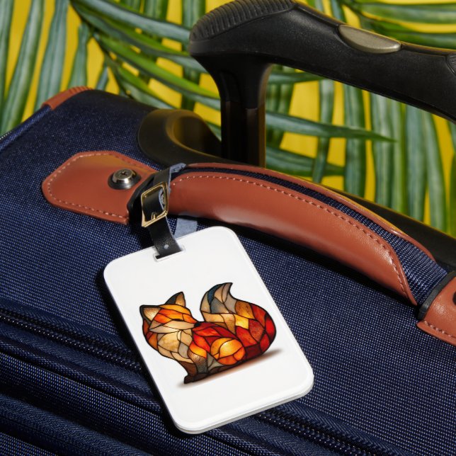 Ludky Fox Charm Travel Luggage Tag (Front Insitu 1)