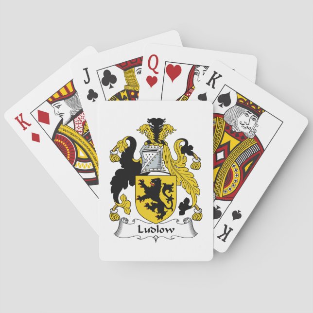 Ludlow Family Crest Playing Cards (Back)