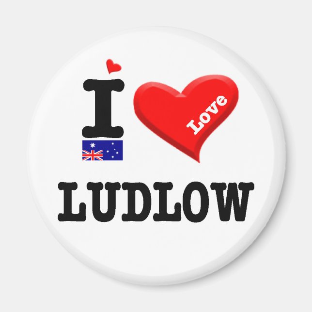 LUDLOW - I Love Magnet (Front)
