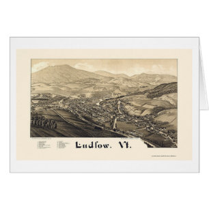 Ludlow, VT Panoramic Map - 1885