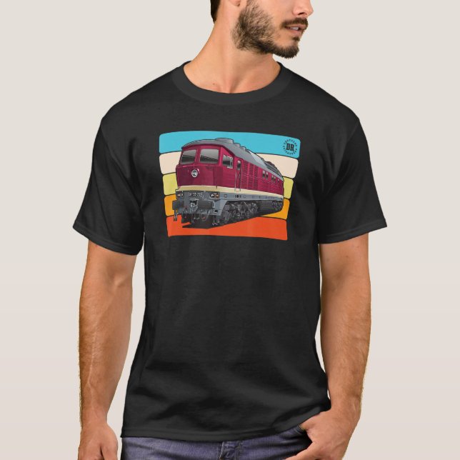 Ludmilla Diesel-Locomotive East German BR 132 BR 2 T-Shirt (Front)