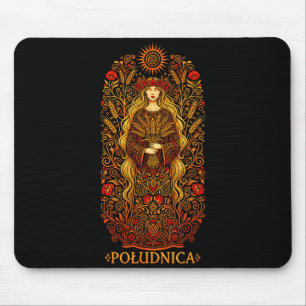 Ludnica Slavic Sun Goddess Pagan Folk Witch Art Mouse Mat