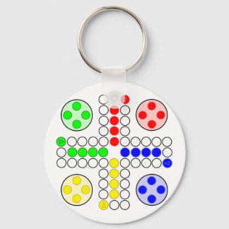 Ludo Classic Board Game Key Ring