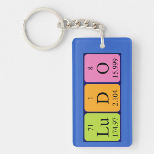 Ludo periodic table name keyring