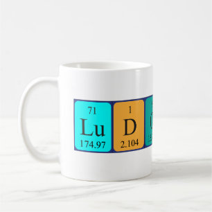 Ludovic periodic table name mug