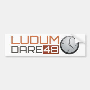 Ludum Dare Shiny Clock Bumper Sticker
