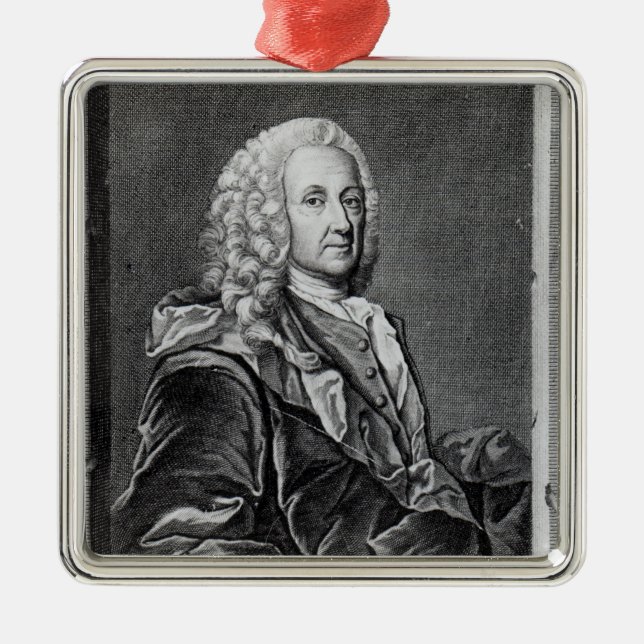 Ludvig Holberg Metal Tree Decoration (Front)