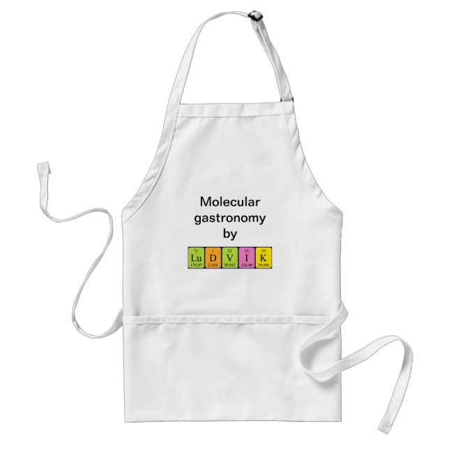 Ludvik periodic table name apron (Front)