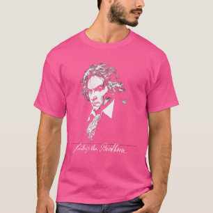 Ludwig Beethoven Portrait with Signature T-Shirt