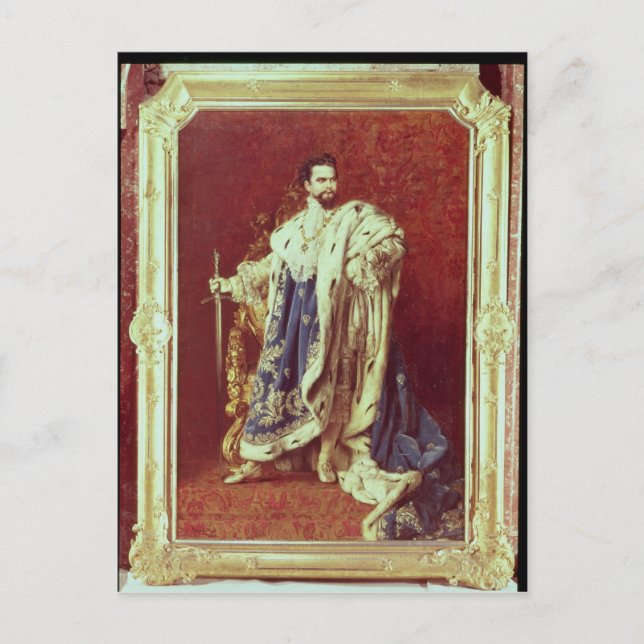 Ludwig II  1887 Postcard (Front)