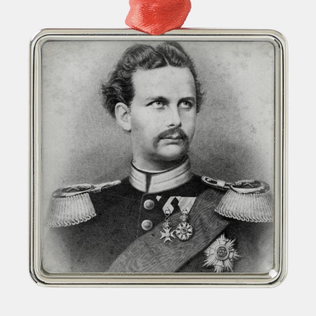 Ludwig II of Bavaria Metal Tree Decoration (Front)