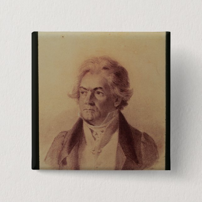 Ludwig van Beethoven , 1824 15 Cm Square Badge (Front)