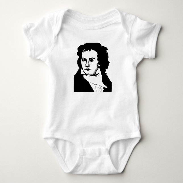 Ludwig van Beethoven Classical Music Composer Baby Bodysuit (Front)