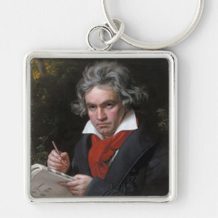 Ludwig van Beethoven composing Missa Solemnis Key Ring