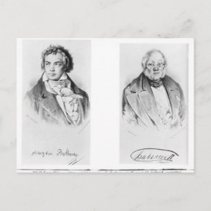 Ludwig van Beethoven & Francois-Antoine Habeneck Postcard
