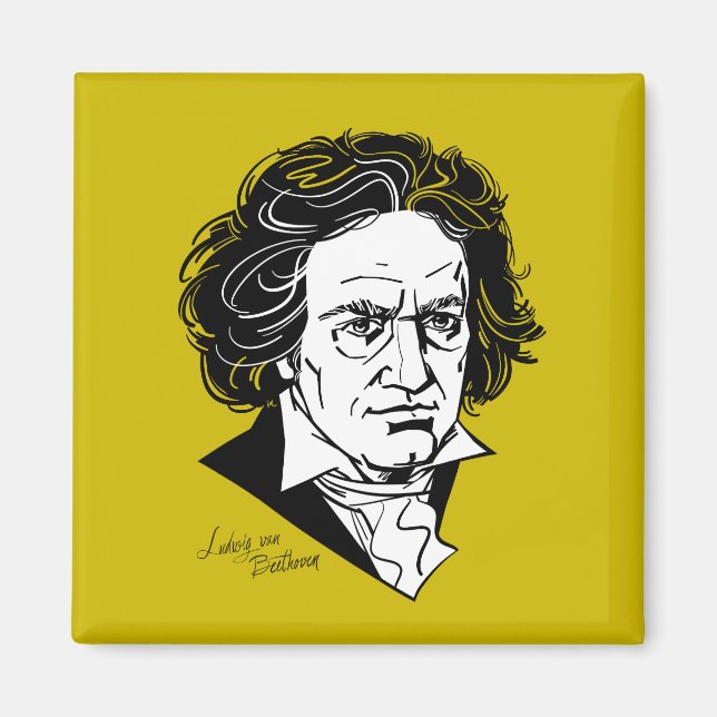 Ludwig van Beethoven Magnet (Front)