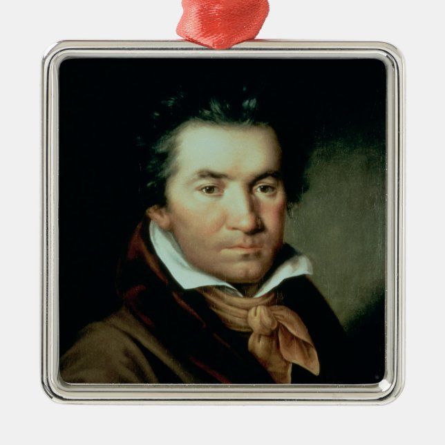 Ludwig van Beethoven Metal Tree Decoration (Front)
