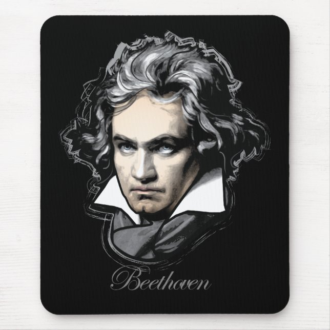 Ludwig van Beethoven Mouse Mat (Front)