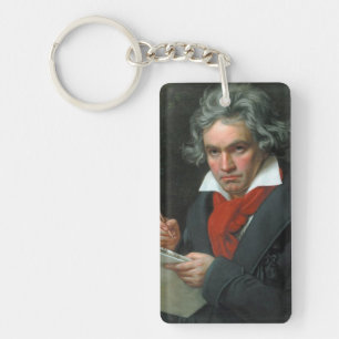Ludwig van Beethoven Portrait Key Ring