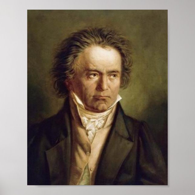 Ludwig Van Beethoven Portrait Poster (Front)