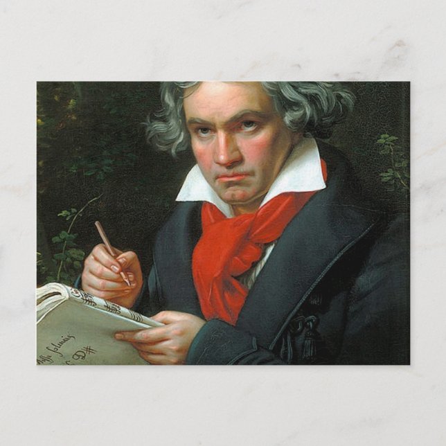Ludwig Van Beethoven Postcard (Front)