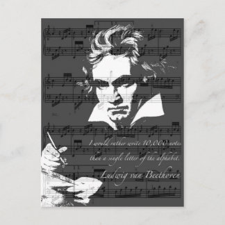 Ludwig van Beethoven Postcard