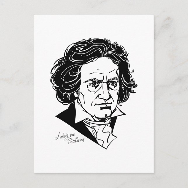Ludwig van Beethoven Postcard (Front)