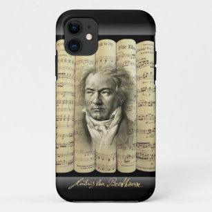 Ludwig van Beethoven~Rolled Classical Sheet Music~ Case-Mate iPhone Case