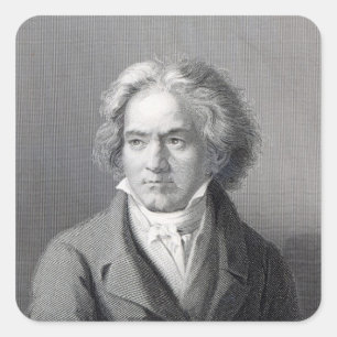 Ludwig van Beethoven Square Sticker