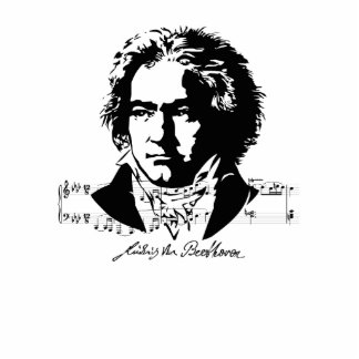 LUDWIG VAN BEETHOVEN STANDING PHOTO SCULPTURE