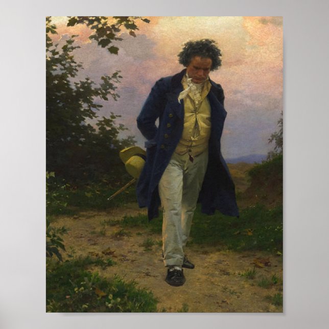 Ludwig Van Beethoven Walking Poster (Front)